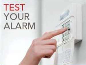 SECURITY ALARM TEST